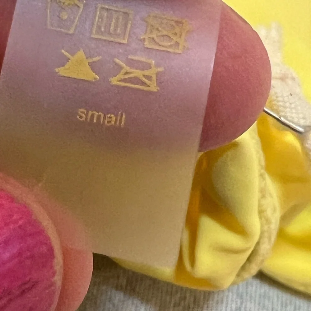 CHLOE ROSE one piece swimsuit bathing suit size small yellow - Picture 4 of 7